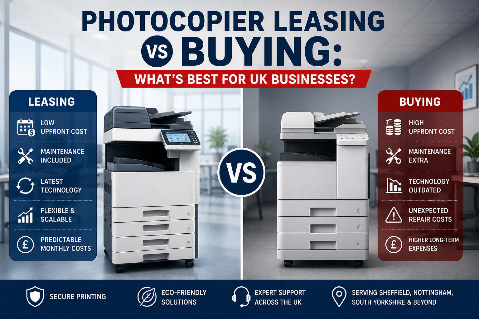 Photocopier Leasing vs Buying: What’s Best for UK Businesses?